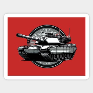 American M1 Abrams Tank: Military Art Magnet